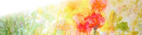 水彩風 やわらかいイメージ